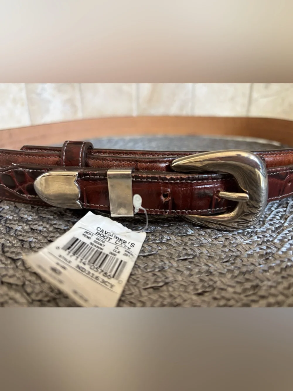 Nadim Women’s or Men’s Leather Brown Cognac Belt